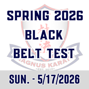 Spring Black Belt Test