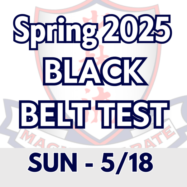 Spring Black Belt Test
