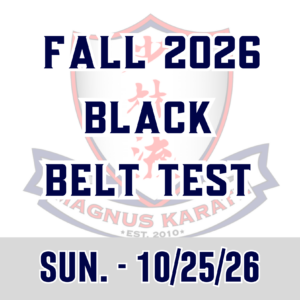 Fall Black Belt Test