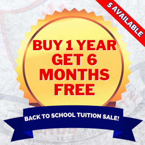 September Back to School Sale Buy 1 Get 6 months