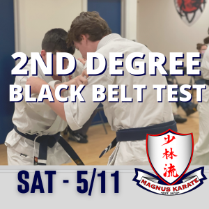 April 2nd Degree Black Belt Product Pic