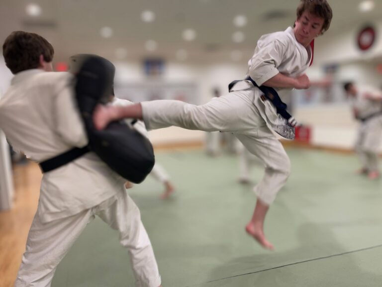 Karate class at Magnus Karate in West Chester, PA