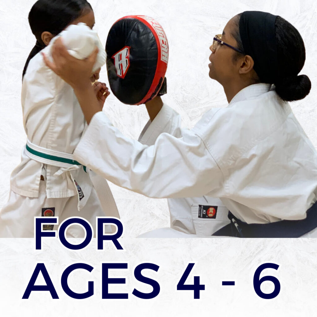 Kids karate ages 4–6 at Magnus Karate