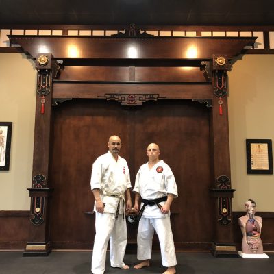 Meet Sensei 10 Sensei pictured with his teacher and mentor Tony D'Angelo, Kyoshi at his dojo in New Lenox, IL